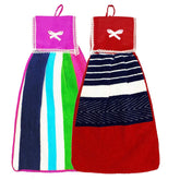 Kuber Industries Hanging Cotton 2 Pieces Cotton Washbasin Napkin/Hand Towel for Kitchen and Bathroom (Multicolor)